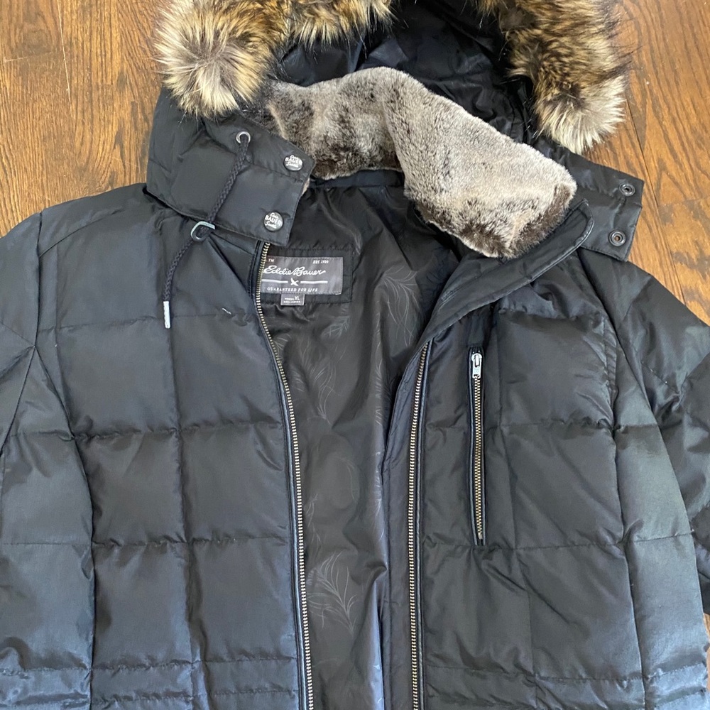 Xl Black Eddie Bauer Puffer Ski Jacket Gem